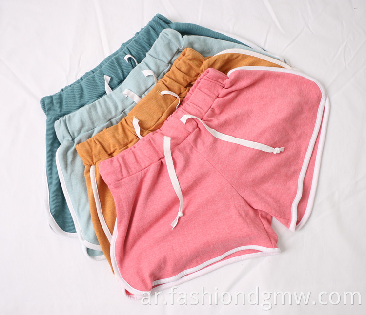 Multi Color Mesh Boxer Loose Gym Sports Logo على شورت الدراجة الجانبية للجنسين